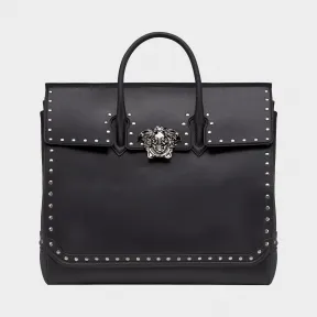 范思哲/Versace Palazzo Empire 饰钉旅行包 - 黑色 包袋 DFB6166-DVIT2B_D41UB