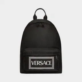 范思哲/Versace 90年代复古风Logo双肩包 DFZ5350-DNYVER_KNBN