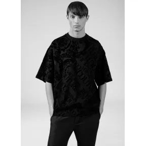 范思哲/Versace 植绒Baroque图案T恤 EB3GUB705-E11697_E899