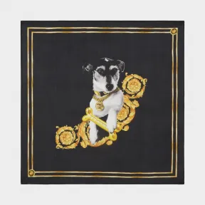 范思哲/Versace Audrey Versace 真丝围巾 - 黑色 方巾&围巾 IFO7001-IT01484_I7900