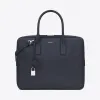 伊夫圣罗兰/Yves Saint laurent 经典 MUSEUM 小号海军蓝细粒纹理真皮公文包 342605BTY0N414