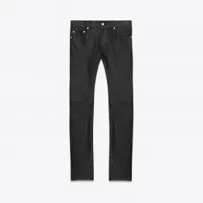 伊夫圣罗兰/Yves Saint laurent 独创黑色真皮低腰紧身牛仔裤 344502Y5GG11000