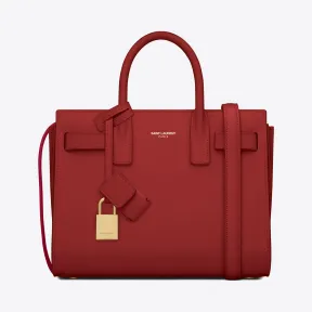 伊夫圣罗兰/Yves Saint laurent 经典 nano sac de jour 大红色真皮手袋 398711BOO0J