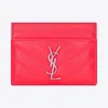 伊夫圣罗兰/Yves Saint laurent MONOGRAM 粒面压花漆皮卡包 4232911DJ026644