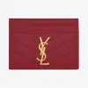 伊夫圣罗兰/Yves Saint laurent monogram绗缝粒面压印皮革卡包 423291BOW016008