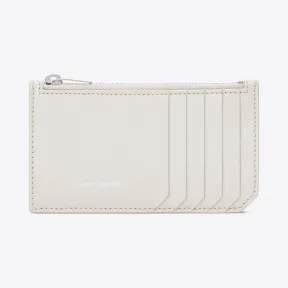 伊夫圣罗兰/Yves Saint laurent 经典SAINT LAURENT PARIS鸽白色粒纹皮革5片段拉链包 4585