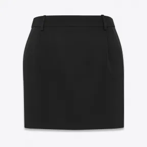 伊夫圣罗兰/Yves Saint laurent 标志性LE SMOKING黑色粒纹迷你裙 461164YYD991000