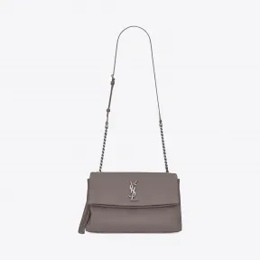 伊夫圣罗兰/Yves Saint laurent MONOGRAM WEST HOLLYWOOD雾色真皮流苏包 471634BR