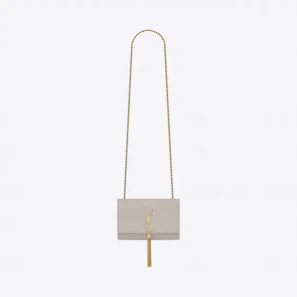 伊夫圣罗兰/Yves Saint laurent Kate 小号真皮流苏穗颗粒纹理压花真皮包 474366BOW0J9207