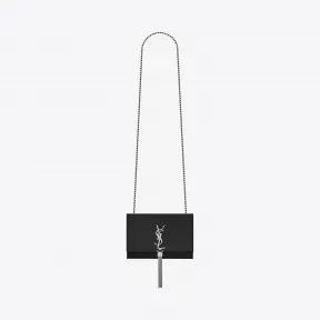 伊夫圣罗兰/Yves Saint laurent KATE红色磨面皮链条流苏包 474366C150N1000