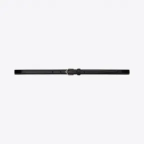 伊夫圣罗兰/Yves Saint laurent 黑色真皮三角形搭扣束腰带 4827920BB0D1000