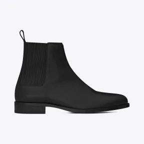 伊夫圣罗兰/Yves Saint laurent DARE 25黑色真皮切尔西短靴 4851110AO001000