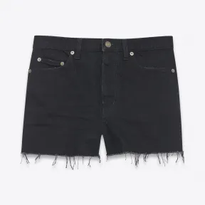 伊夫圣罗兰/Yves Saint laurent 黑色牛仔布宽松短裤 500472YF8051220