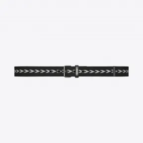 伊夫圣罗兰/Yves Saint laurent MOTORCYCLE ID buckle belt in black and 