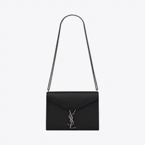 伊夫圣罗兰/Yves Saint laurent 女士 CASSANDRA monogram图案粒面压印皮革搭扣包 532750BOWNR1048