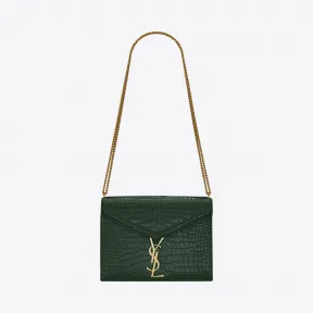 伊夫圣罗兰/Yves Saint laurent 女士 CASSANDRA monogram鳄鱼纹压印亮面皮革搭扣包 532750DND0J3144