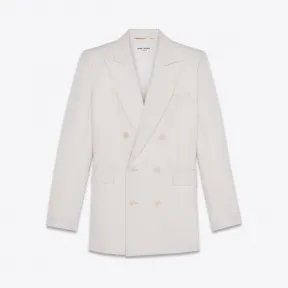 伊夫圣罗兰/Yves Saint laurent Saint Laurent粒面粉双排扣西装式外套 572062Y513W960