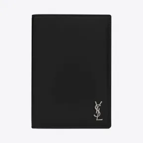 伊夫圣罗兰/Yves Saint laurent tiny monogram哑光皮革护照夹 6076591JB0E1000