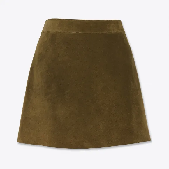 伊夫圣罗兰/Yves Saint laurent 复古绒面飞人迷你裙