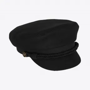 伊夫圣罗兰/Yves Saint laurent 羊毛毡和皮革鸭舌帽