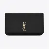 伊夫圣罗兰/Yves Saint laurent MONOGRAM光滑皮革饰带手机包 6350950U40J1112