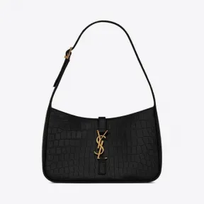 伊夫圣罗兰/Yves Saint laurent LE 5 À 7鳄鱼纹压花亮面皮革流浪包 657228DZESW1062