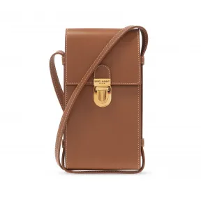 伊夫圣罗兰/Yves Saint laurent 棕色 外and内层:|小牛皮质|其他Elements:|金属| 女士 手机壳 667718-BWR0W-6309