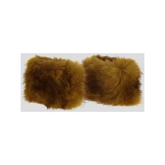 伊夫圣罗兰/Yves Saint laurent 棕色 柔软的植物皮草袖口 6766663YI189700