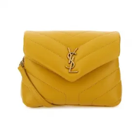 伊夫圣罗兰/Yves Saint laurent 黄色 Y 绗缝露露玩具迷你包 678401DV7077004
