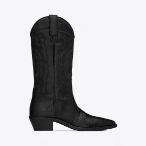 伊夫圣罗兰/Yves Saint laurent nancy蜥蜴皮革靴 686132LAAAE1000