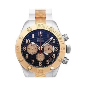 真力时/Zenith 日期显示 18k玫瑰金-不锈钢 自动机械机芯 男表 86.0516.4000-21.M517