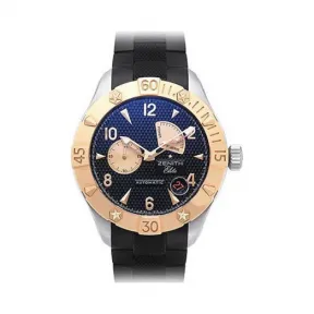 真力时/Zenith 日期显示 18k玫瑰金-不锈钢 自动机械机芯 男表 86.0516.685-21.R642