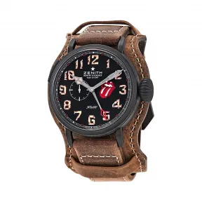 真力时/Zenith Pilot 陶瓷 自动机械机芯 男表 96.2435.693-97.C738