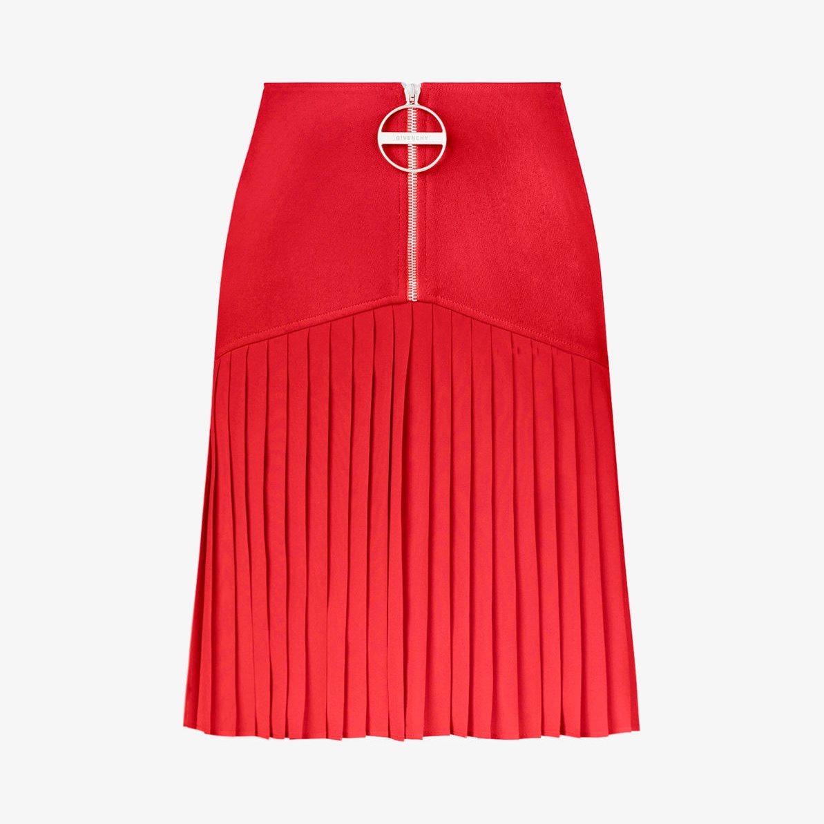 纪梵希/Givenchy 女士 羊毛绉布迷你百褶裙 BW403Z10EF-600