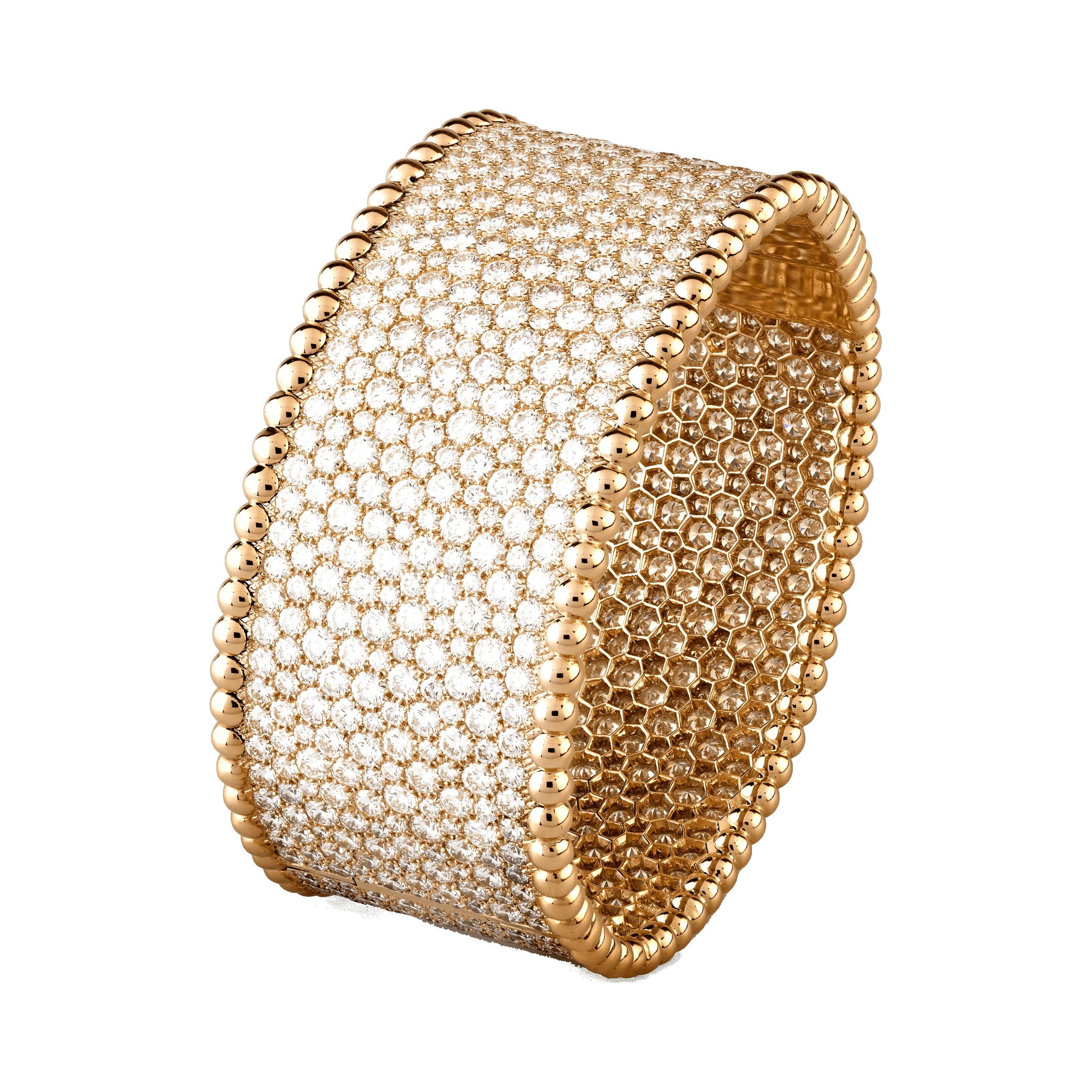 梵克雅宝/Van Cleef & Arpels Perlée钻石手镯 中号款式 - VCARO3NM00