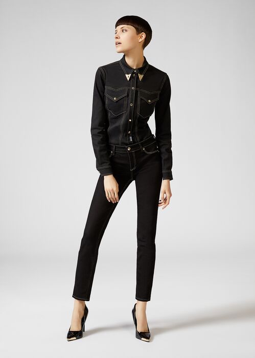 范思哲/Versace 弹力棉打底裤 EA1HUA0JP-EALL54_E899